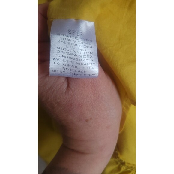 Pinch Golden Yellow Midi Dress Tie Back NWT Large - Picture 11 of 14